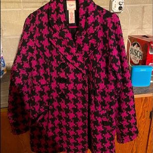 Pink and black Candie’s pea coat!